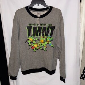 Nickelodeon TMNT Gray and Black Sweatshirt